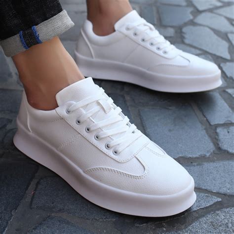 white stylish shoes for men